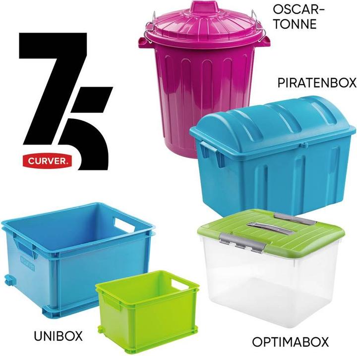 Produktbild Curver 259605 Aufbewahrungsbox Piraten 75 Jahre-Edition Hellgrün 1 St. (50 l)