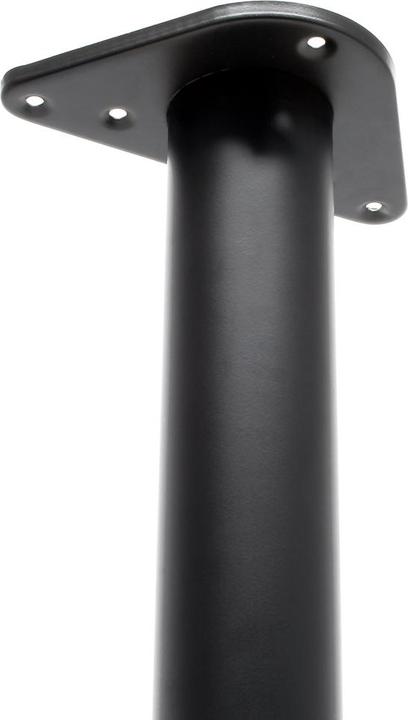 Actual product image Wiltec Stainless steel Table legs set of 4 Black Furniture foot adjustable Ø60mm 820mm