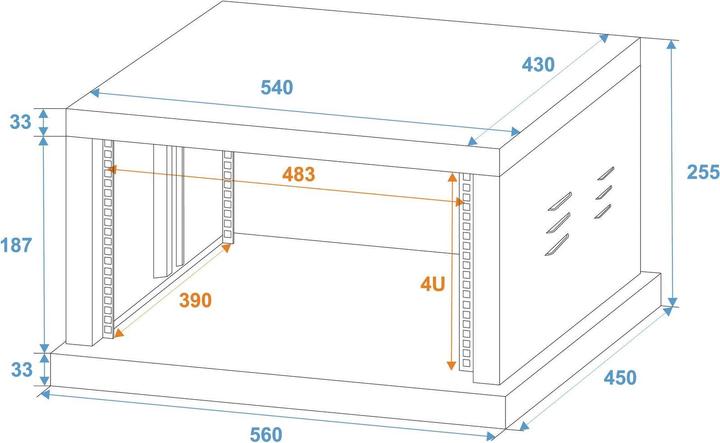 Actual product image Omnitronic Rack SR19 (19" rack)