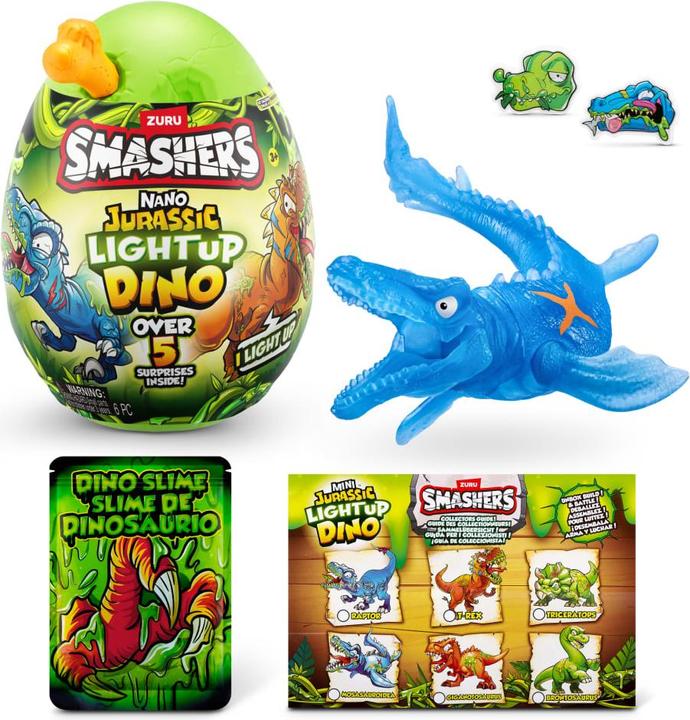 Image du produit Smashers JURASSIC-NANO EGG,S1,SHRINK WRAP,TQ,8PC