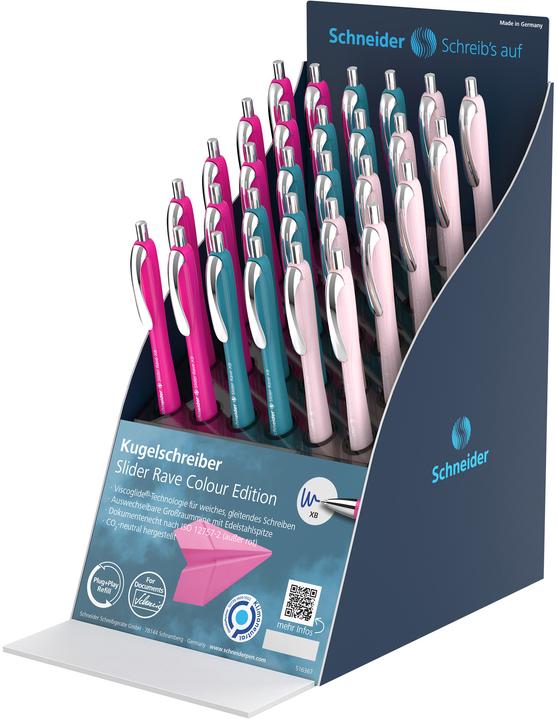 Image du produit Schneider SLIDER RAVE XB - Stylo à bille (Bleu intense, 30 x)