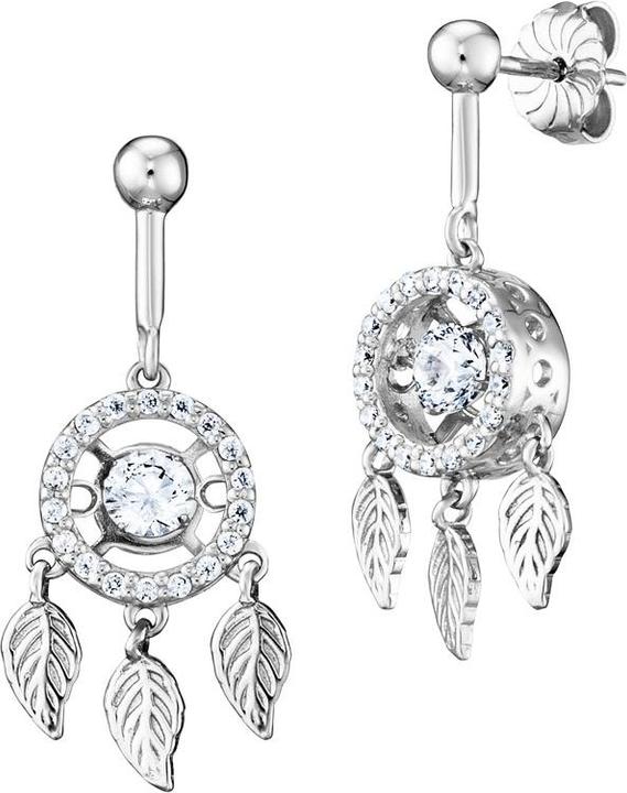 Actual product image Julie Julsen Dancing Stone Flying Leaves stud earrings (Silver 925)