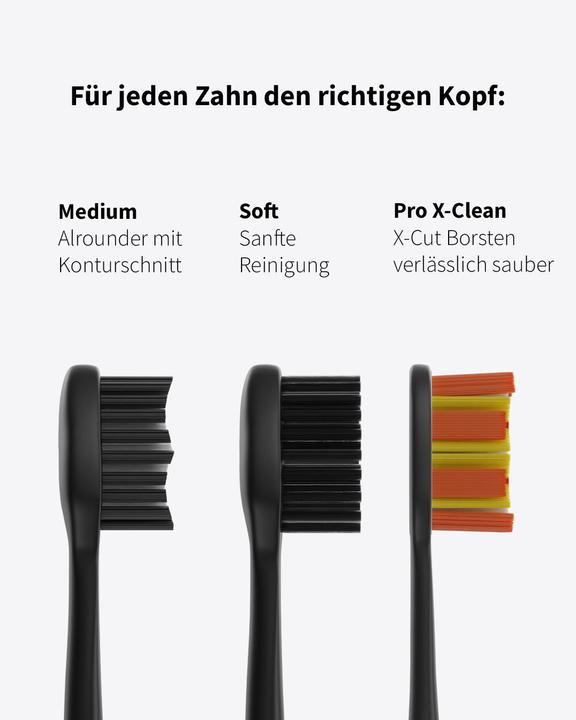 Produktbild Zahnheld Bürstenkopf Basic Medium 6x Weiss (6 x)