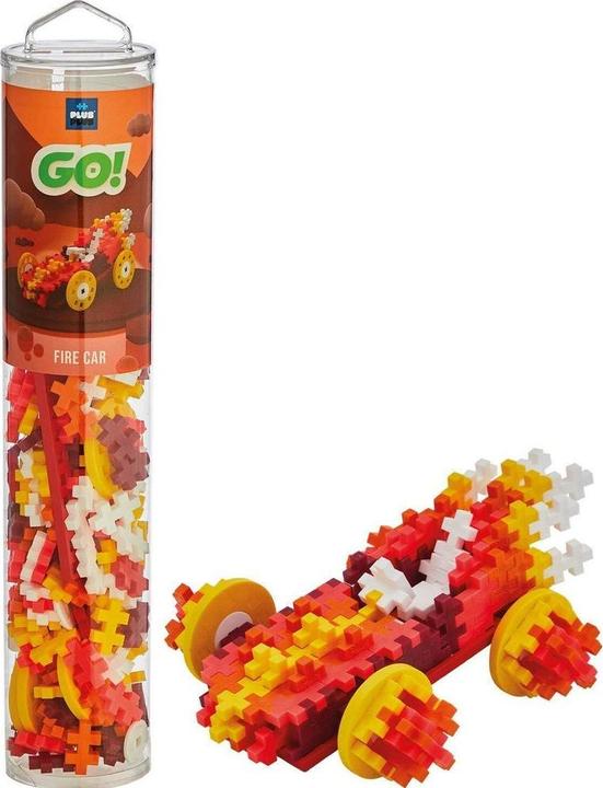 Actual product image Plus-Plus Creative building blocks car fire