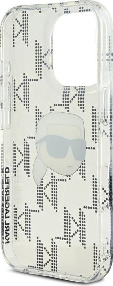 Productafbeelding Karl Lagerfeld KLHCP16LHKLPKHT iPhone 16 Pro 6,3" przezroczysty/transparante hardcase IML Karl Head E (Apple iPhone 16 Pro)