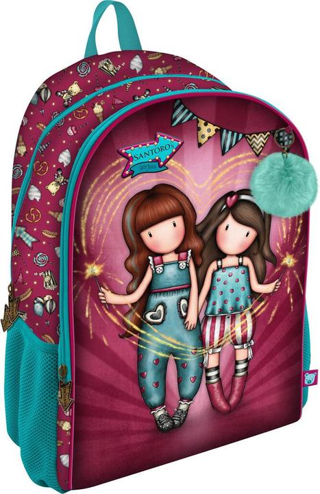 Immagine prodotto Gorjuss Zaino scuola Fireworks rosso granata (31,5 x 40 x 22,5 cm)