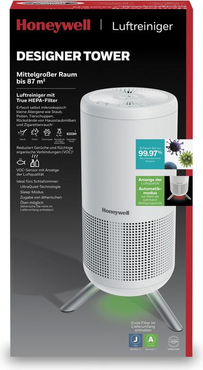 Produktbild Honeywell HPA830WE4 Luftreiniger (87 m²)