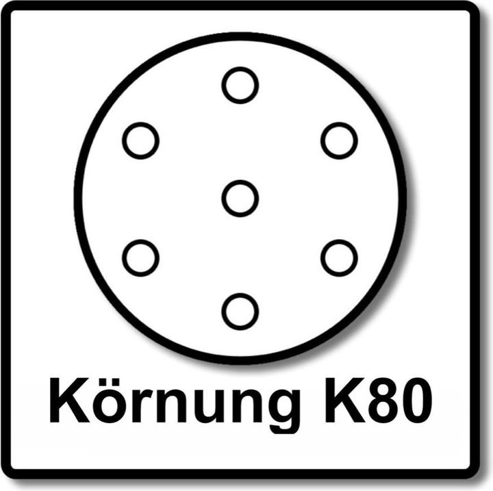 Produktbild Makita BO 5031 Exzenterschleifer 300 Watt 125 mm + 50x Schleifpapier K80 + Makpac (Exzenterschleifer, 300 W)