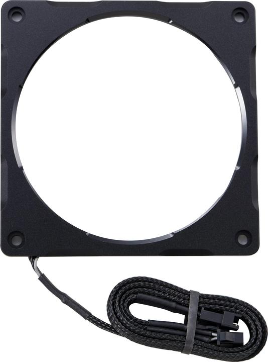 Actual product image Phanteks Halos Lux Digital 120mm Frame Digital RGB alu / black (Multicoloured)