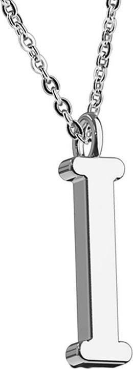 Actual product image Star Piercing Chain silver pendant letter I (Surgical steel 316L, without brass)