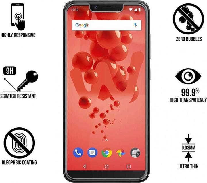 Actual product image Screenguard Wiko View 2 Plus Protective Glass Film Case Friendly Design (1 Piece, Wiko View 2 Plus)