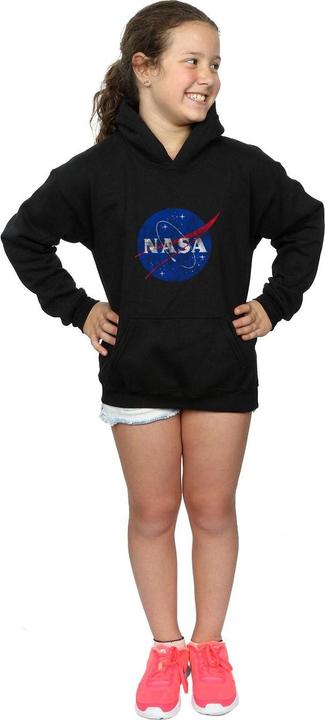 Produktbild Nasa Classic Insignia Logo Distressed Kapuzenpullover Mädchen (140, 146)