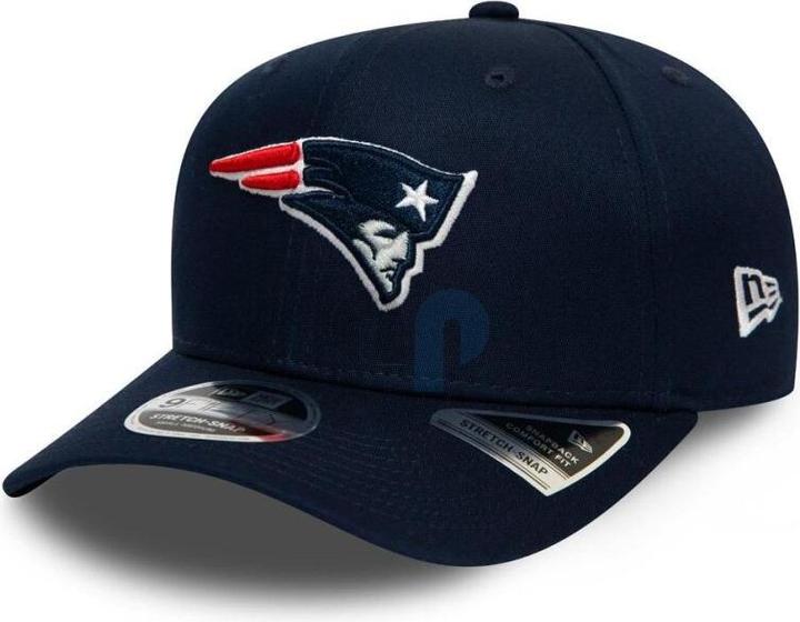 Actual product image New Era NFL - New England Patriots - Team Stretch 9Fifty Stretch Snapback Cap Blue SM (54, 55, 56, 57)