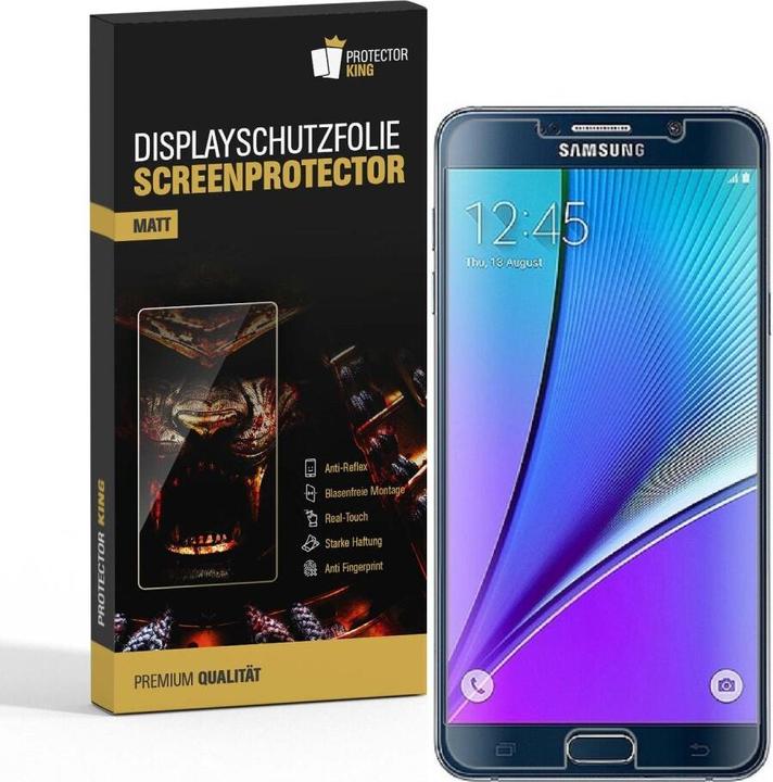 Actual product image Protectorking 2x Displayschutzfolie matt Anti-Reflex entspiegelt (2 Piece, Samsung Galaxy Note 5)