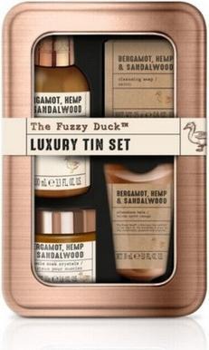 Baylis & Harding Gift set in a tin Bergamot. Hemp & Sandalwood 4 pcs (Beard care set)