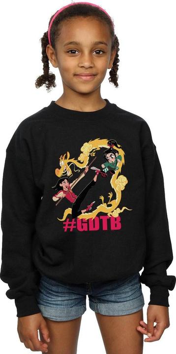 Actual product image Disney Girls Wreck It Ralph Mulan And Vanellope Sweatshirt (140, 146)