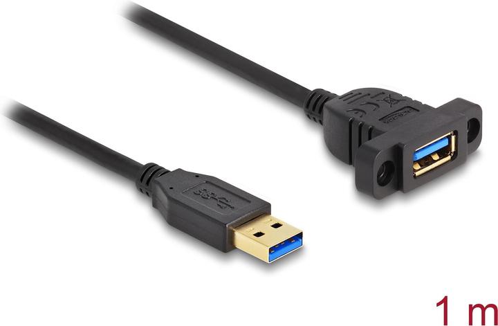 Delock SuperSpeed USB 5 Gbps 1m zum Einbau schwarz (1 m, USB 3.2 Gen 1)