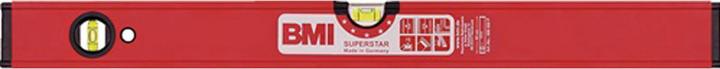 Actual product image BMI Spirit level SUPERSTAR 100 cm red aluminium ± 0.5 mm/m with magnet (100 cm)