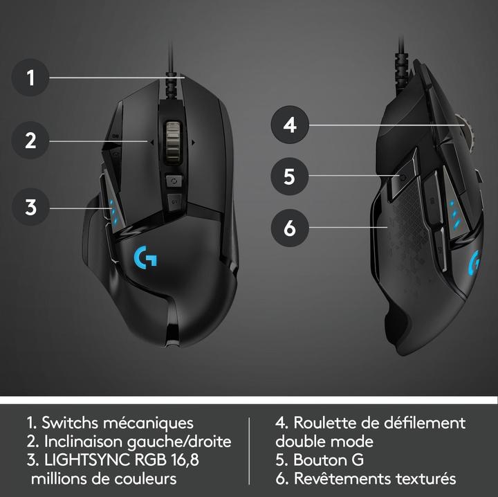 Actual product image Logitech G G502 Hero (Cable)