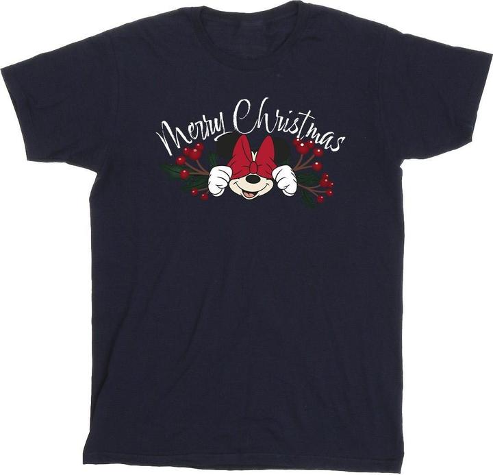 Immagine prodotto Disney Minnie Mouse Christmas Holly Maglietta Uomo (M)