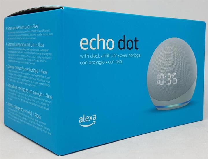 Image du produit Amazon Echo Dot (4ème génération) avec horloge (Amazon Alexa)