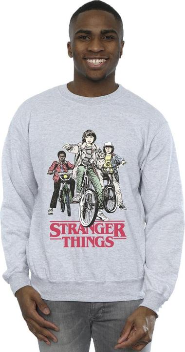 Actual product image Netflix Mens Stranger Things Retro Bikers Sweatshirt (M)