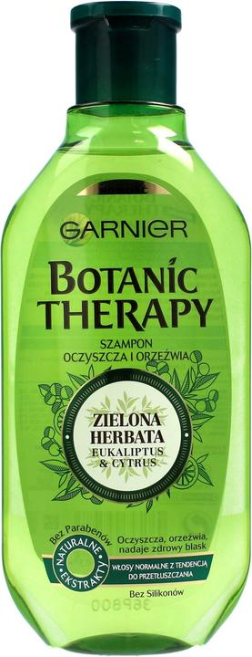 Garnier Botanic Therapy Shampoo Cleanses And Refreshes Green Tea 400Ml (400 ml, Flüssiges Shampoo)