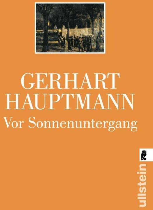 Actual product image Vor Sonnenuntergang (German, Gerhart Captain, 2002)