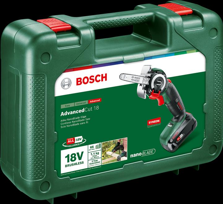 Image du produit Bosch Home & Garden AdvancedCut 18 (avec batterie) (Tronçonneuse à batterie)