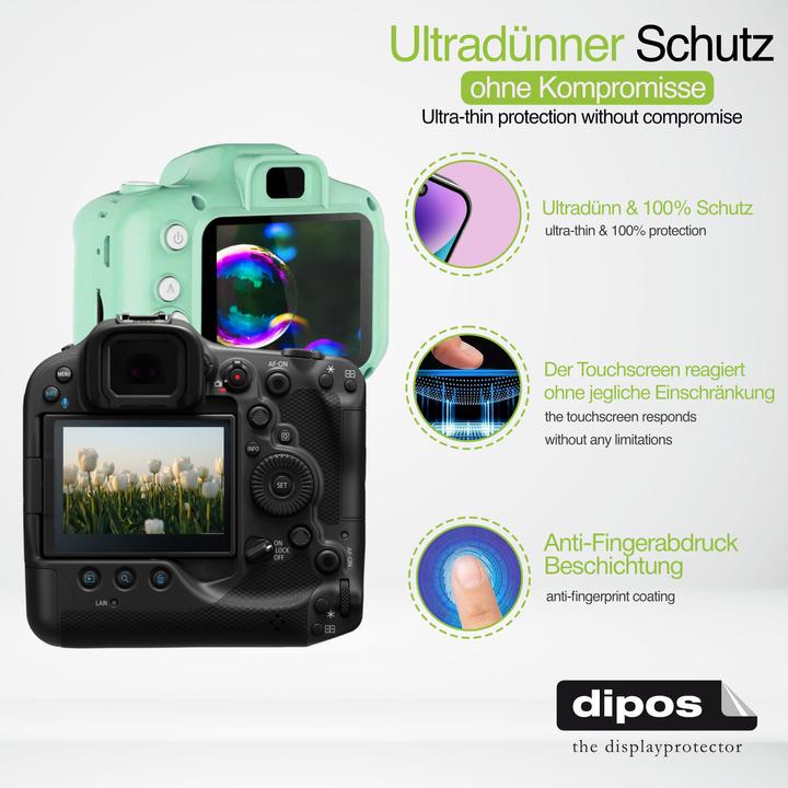 Actual product image Dipos Screen Protector Anti-Glare for Ricoh Caplio GX8 (Screen protector)