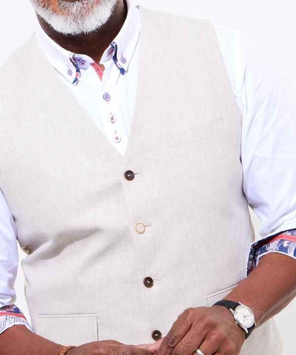 Produktbild Joe Browns Woven Linen Blend Waistcoat (54)