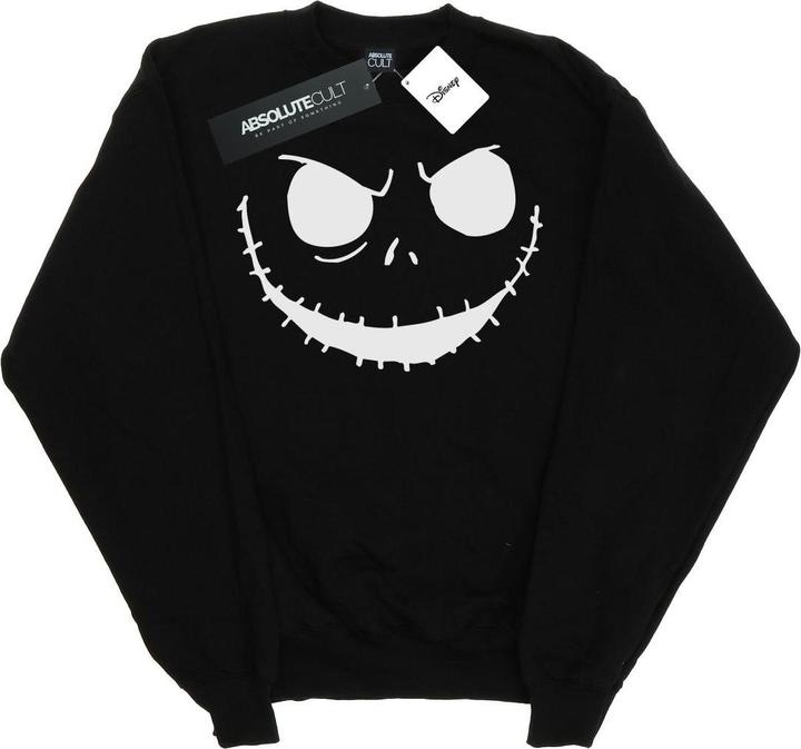 Disney Nightmare Before Christmas Jack's Face Bold Sweatshirt (S)
