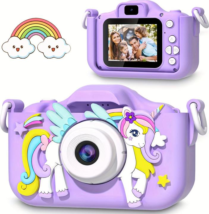 Produktbild Activity Board Spielzeug Einhorn Digitalkamera, Spielzeugkamera für Kinder, 1080P HD Kinderkamera, Mini