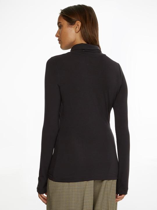 Produktbild Tommy Hilfiger Rollkragenpullover für Damen, schmaler Rollkragenpullover aus weichem Tencel (M)