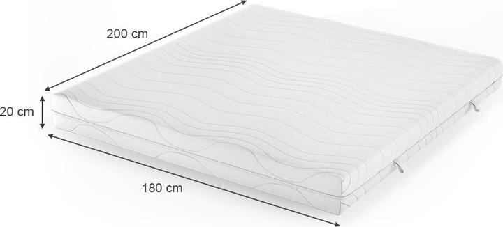 Produktbild VitaliSpa Foamy (180 x 200 cm, Schaumstoffkern)