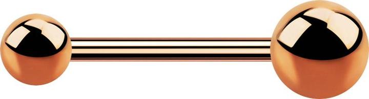 Produktbild Star Piercing Micro Barbell rosegold mit zwei Kugeln (ohne Messing, Chirurgenstahl 316L)