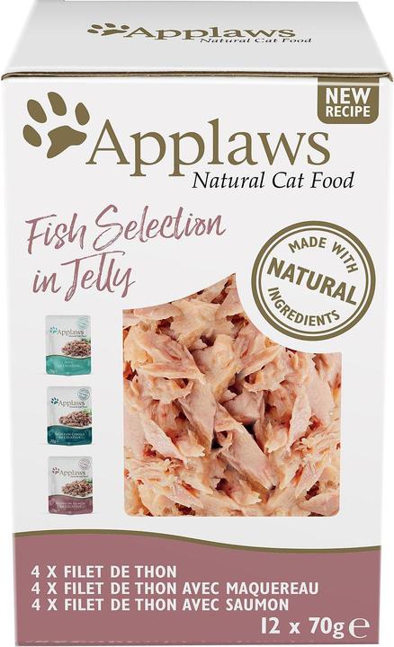 Immagine prodotto Applaws Pesce in gelatina in busta multipack (Adulto, 12 pz., 840 g)