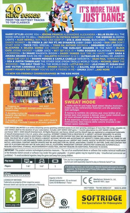 Image du produit Ubisoft Just Dance 2021 (Switch, DE)