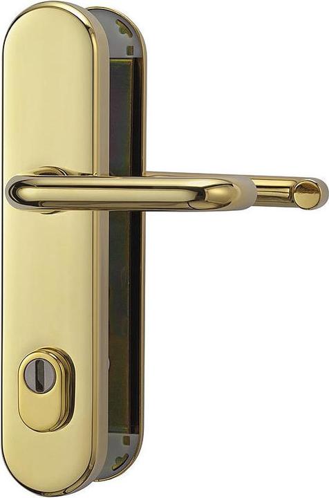 Actual product image Abus KLZS714 MS EK Security fitting round DG, brass (Door plate set)