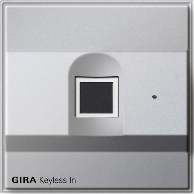 Produktbild Gira Keyless In Fingerprint-Leseeinheit TX 44 F Alu (Fingerabdruck)