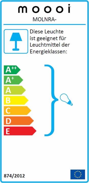 Energie-Label Moooi Non Random D48 Hängeleuchte (E27)