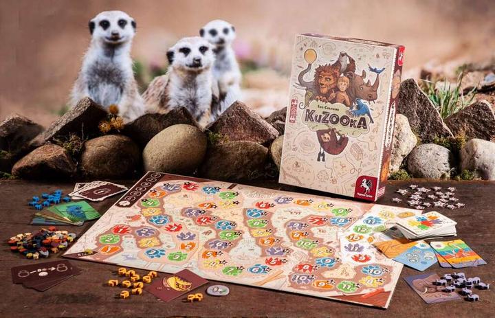 Produktbild Pegasus 51230G - KuZOOka, Brettspiel, für 2-6 Spieler, ab 9 Jahren (DE/EN-Ausgabe) (Englisch)