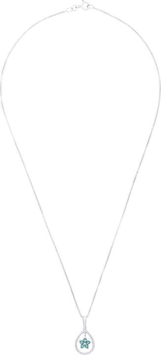 Image du produit zz_ArchivedByPCD_Amor Schmuck_zu_Amor Amor Halsschmuck für Damen, 925 Sterling Silber, Zirkonia synth. | Blume (Argent 925)