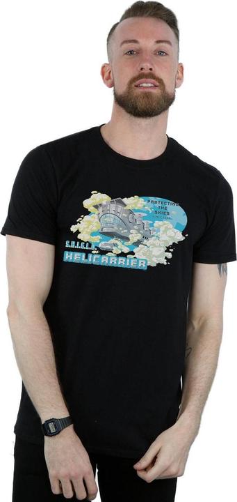 Actual product image Mens S.H.I.E.L.D. Hellicarrier Protecting The Skies T-Shirt (XXL)