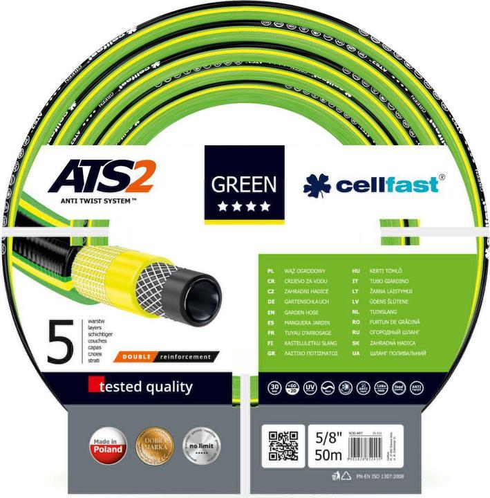 Immagine prodotto Cellfast Verde ATS2 Pantalone da giardino TAGLIA: 5/8" LUNGHEZZA: 50m (50 m, 15 mm)