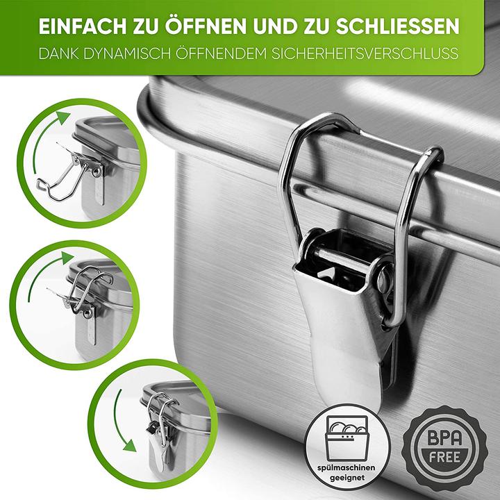 Actual product image Blockhütte Premium Stainless Steel Lunch Box 1400ml
