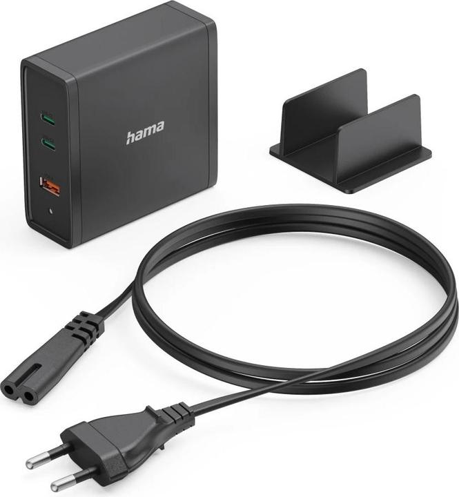 Produktbild Hama Universal-USB-C-Ladestation, GaN, 3 Ports, Power Delivery (PD), 5-28V/140W (140 W)