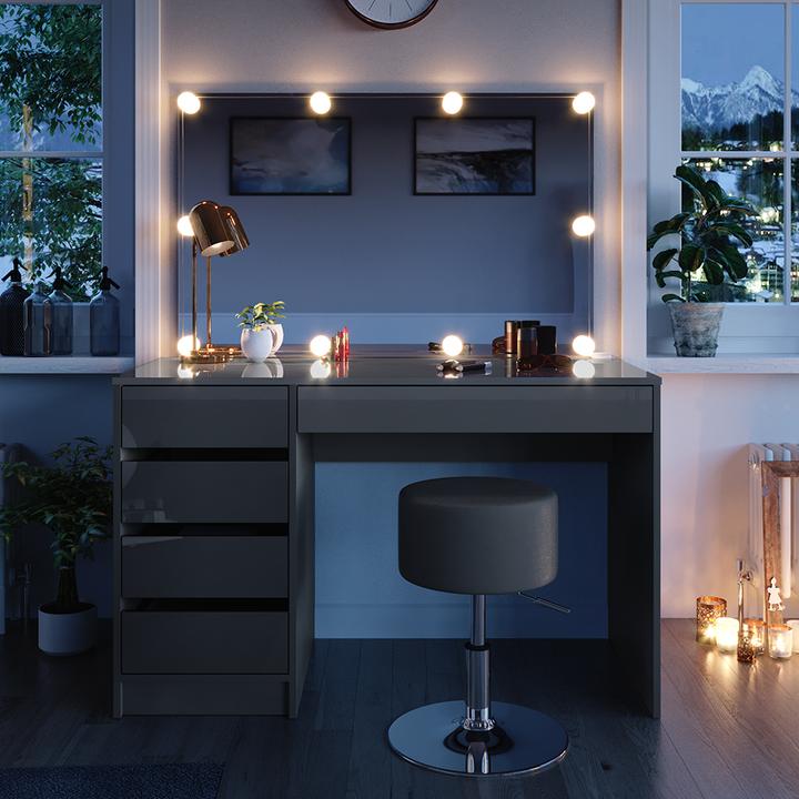 Image du produit Vicco Sherry avec tabouret et éclairage (55 x 75 x 120 cm)