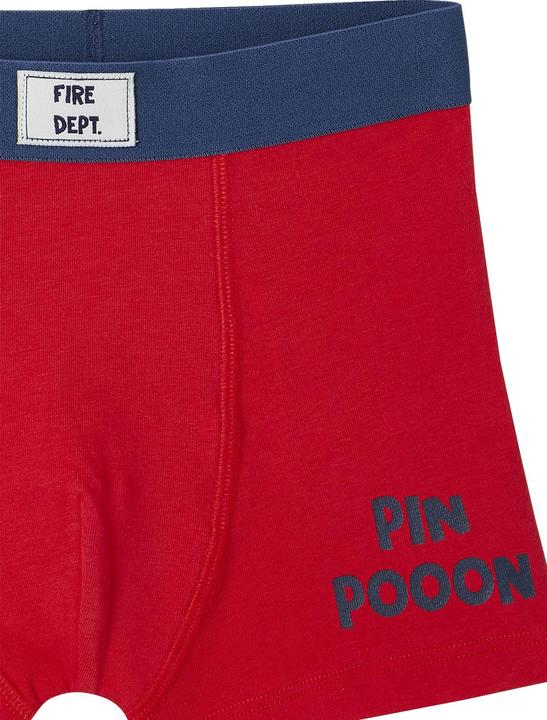 Image du produit Vertbaudet Lot de 5 boxers garçon en coton bio, pompier (140, Pack de 5)