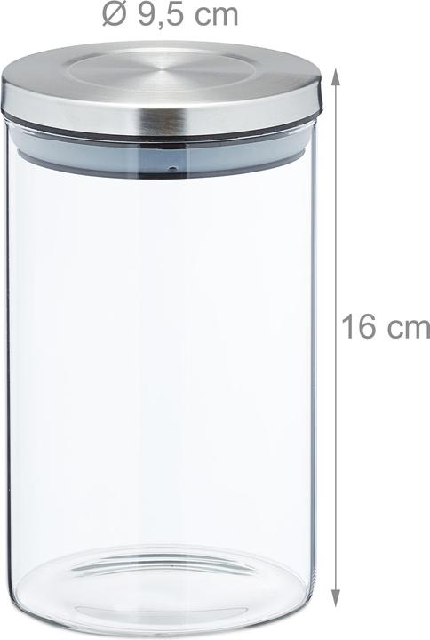 Image du produit Relaxdays 3x verre de réserve (0.80 l)